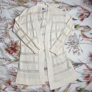 Old Navy Crochet Open Cardigan sz M